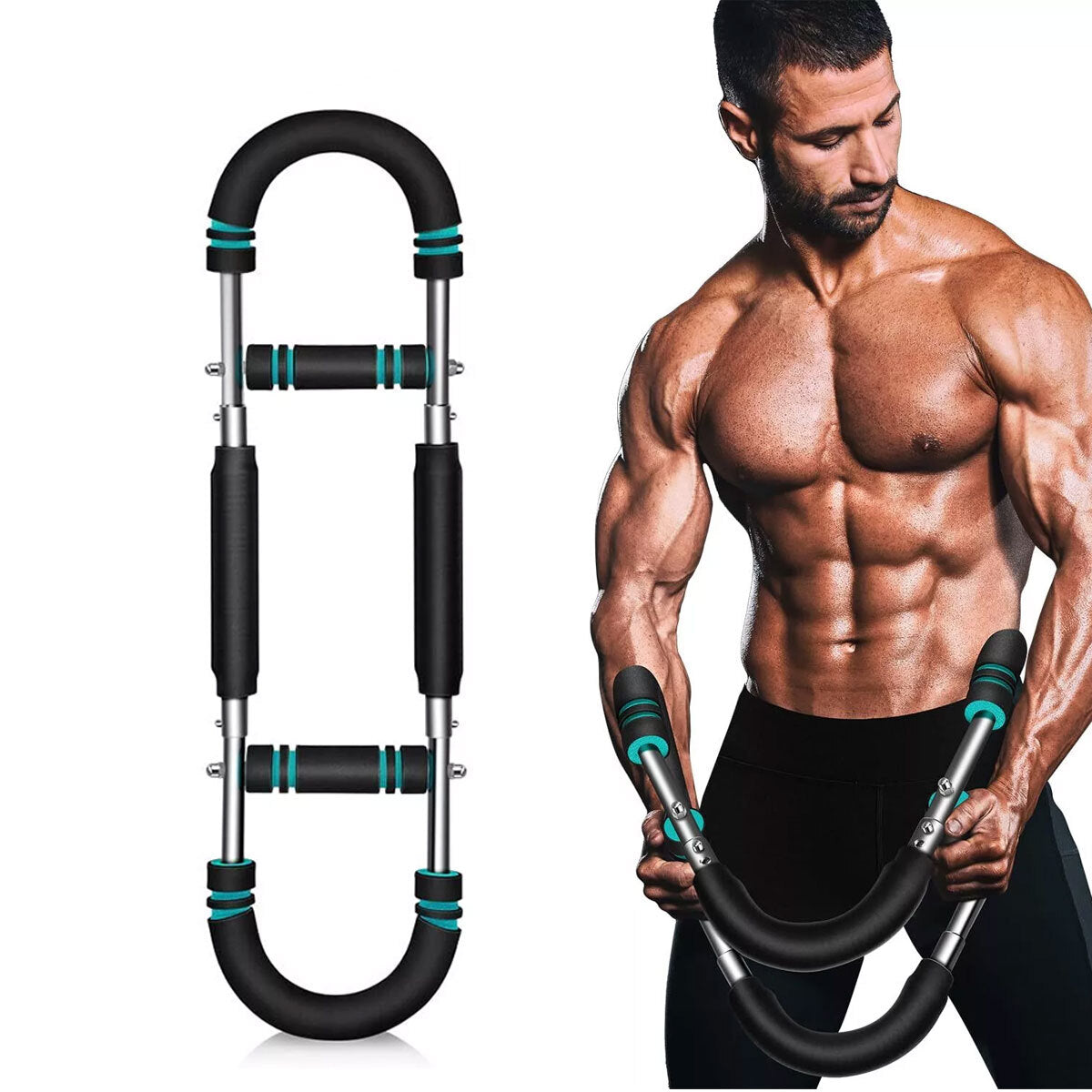 Shake Twister Arm Trainer, Twister Arm Exerciser Adjustable Chest Expander