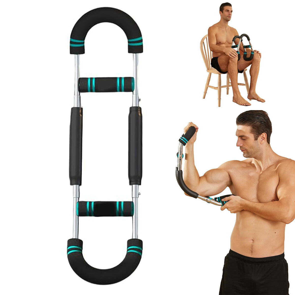 Shake Twister Arm Trainer, Twister Arm Exerciser Adjustable Chest Expander